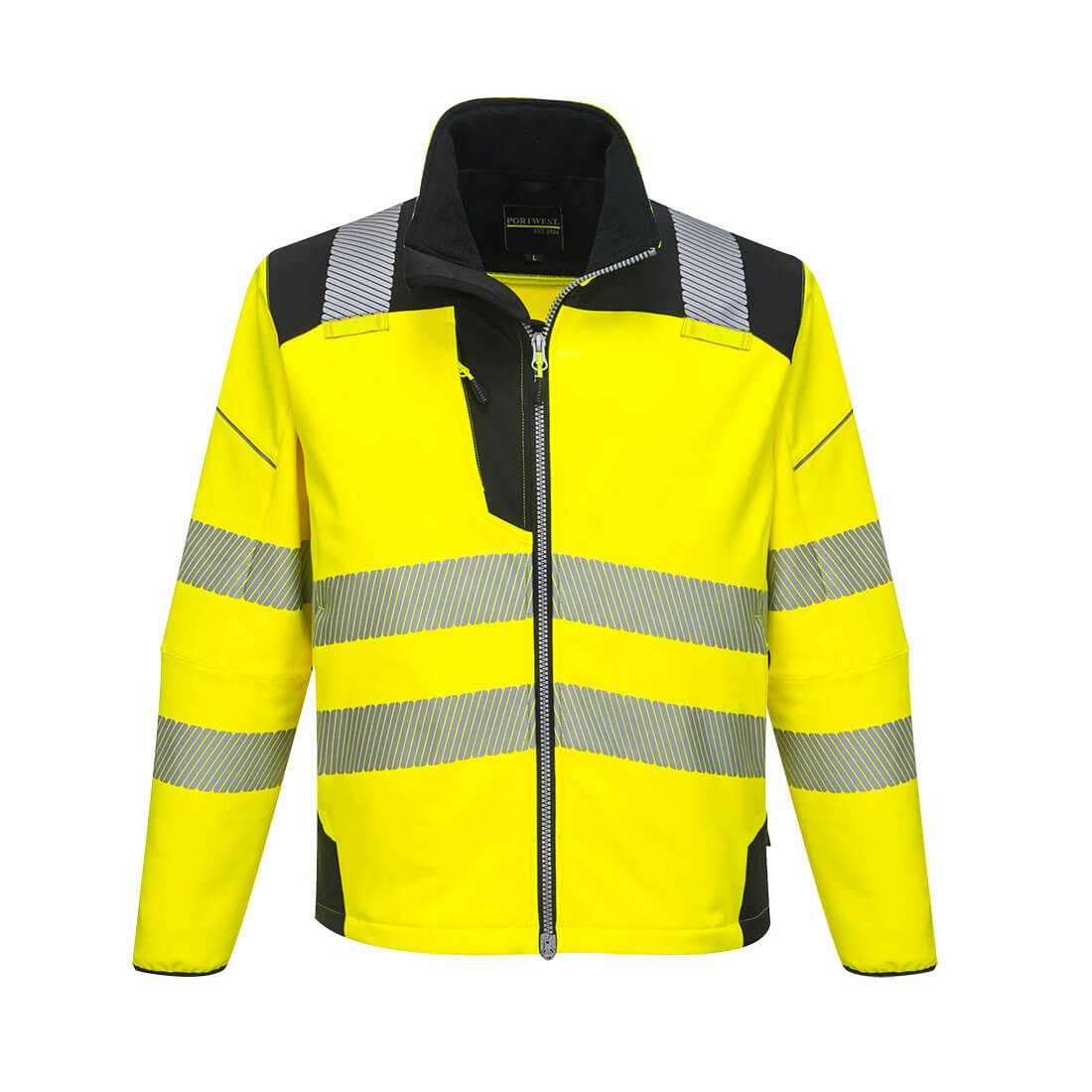 Portwest T402 Jacke – Gelb/Schwarz – funktionale Berufsjacke