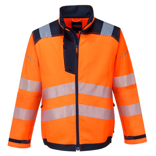 Portwest T500 Jacke – Orange/Marine – funktionale Berufsjacke