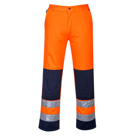 Portwest TX71 Hose – Orange/Marine – robuste Arbeitshose mit Komfort