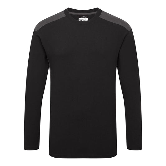 Portwest W1664 Shirt – Schwarz/Grau – bequem & funktional