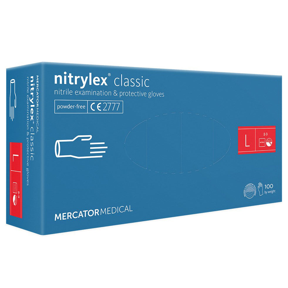Mercator Nitrylex Classic Handschuhe Blue 100 Stk./Box