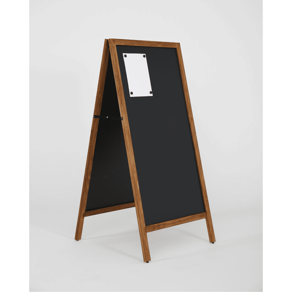 "ChalkMaster Pro" – Wetterfester Kreidetafel-Aufsteller 145x67cm, Dunkel