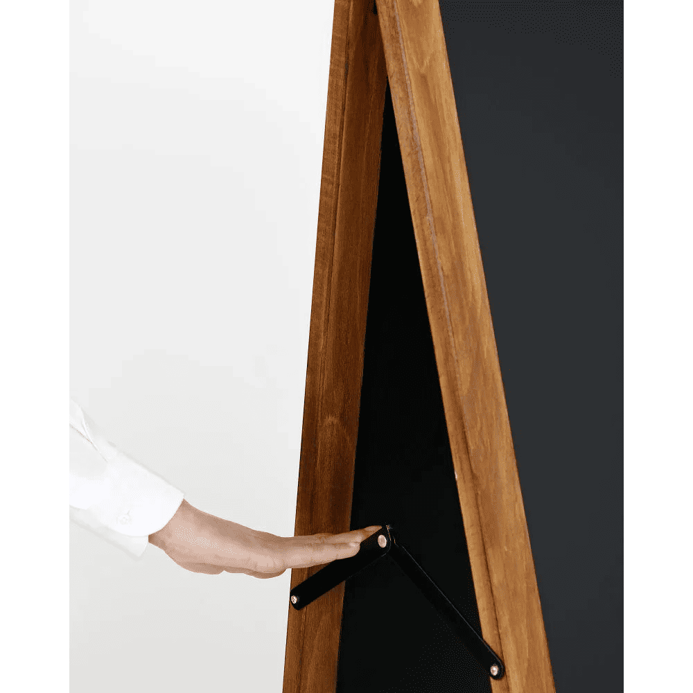 "ChalkMaster Pro" – Wetterfester Kreidetafel-Aufsteller 145x67cm, Dunkel