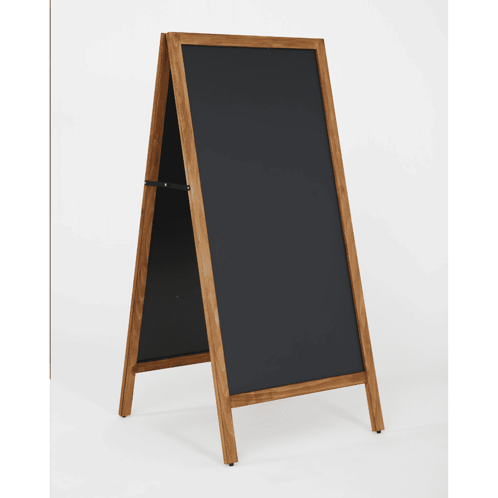 "ChalkMaster Pro" – Wetterfester Kreidetafel-Aufsteller 145x67cm, Dunkel