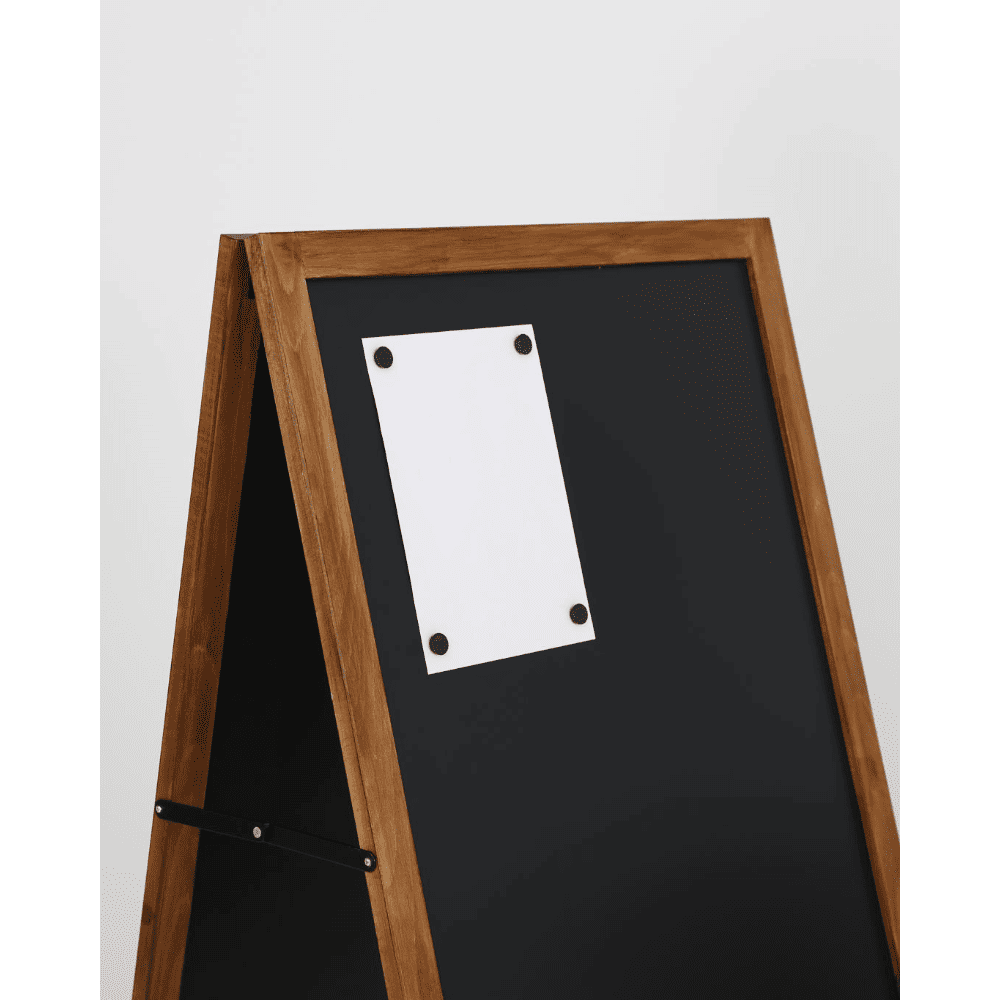 "ChalkMaster Pro" – Wetterfester Kreidetafel-Aufsteller 145x67cm, Dunkel