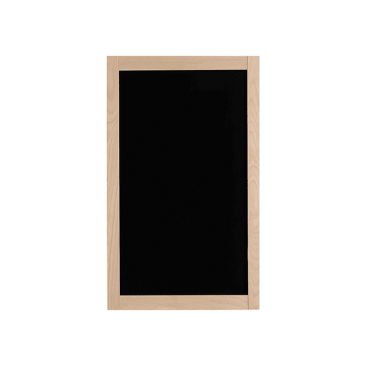 XXL Kreidetafel mit Holzrahmen, Buche, 68x123cm, Indoor