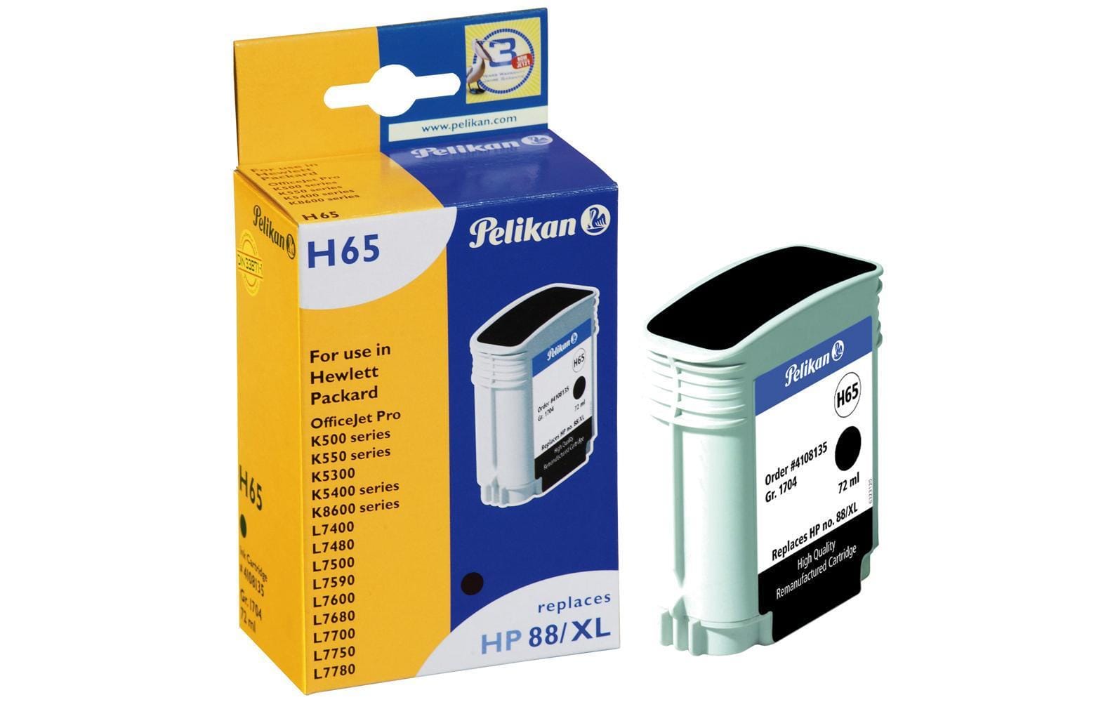 Pelikan Tinte HP Nr. 88XL (C9396AE) Black - WERBE-WELT.SHOP