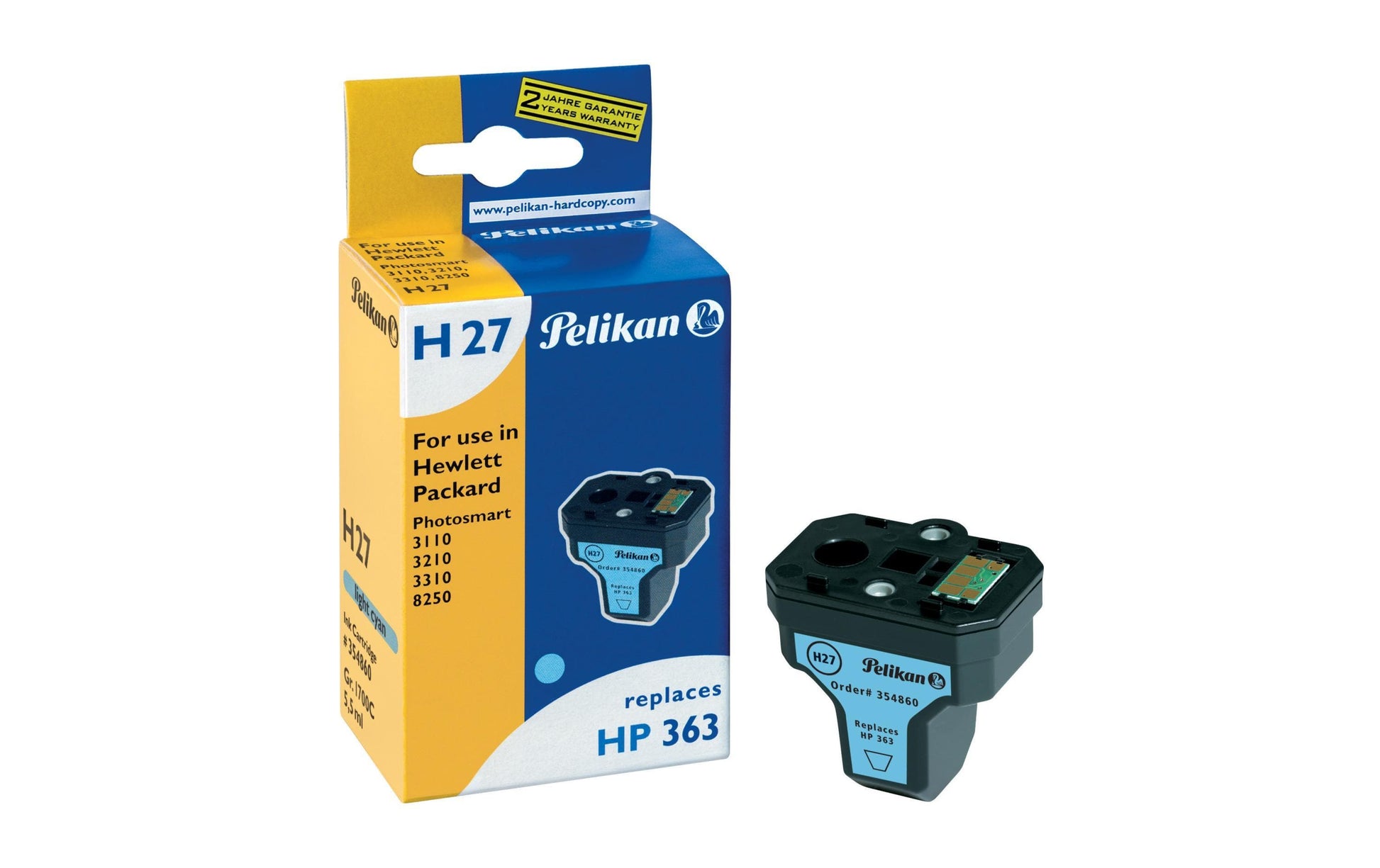 Pelikan Tinte HP Nr. 363 (C8774EE) Light Cyan - WERBE-WELT.SHOP