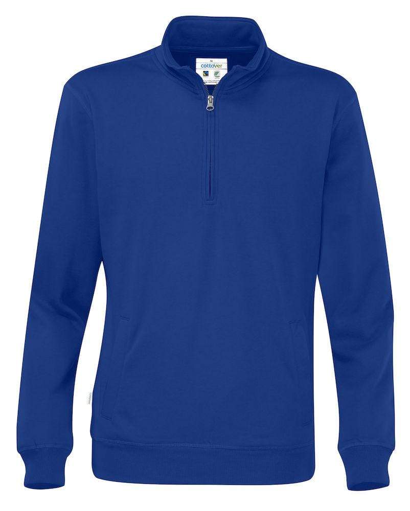 Cottover Unisex Sweatshirt half Zip - WERBE-WELT.SHOP