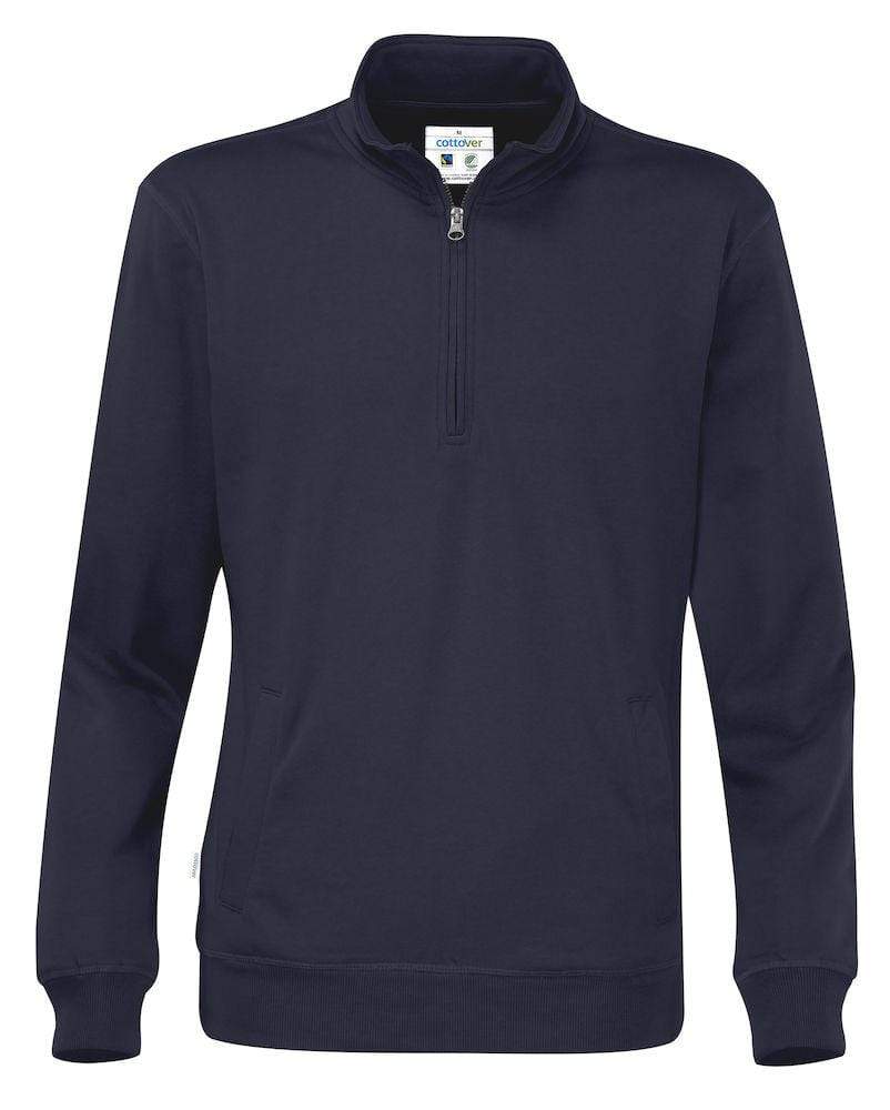 Cottover Unisex Sweatshirt half Zip - WERBE-WELT.SHOP
