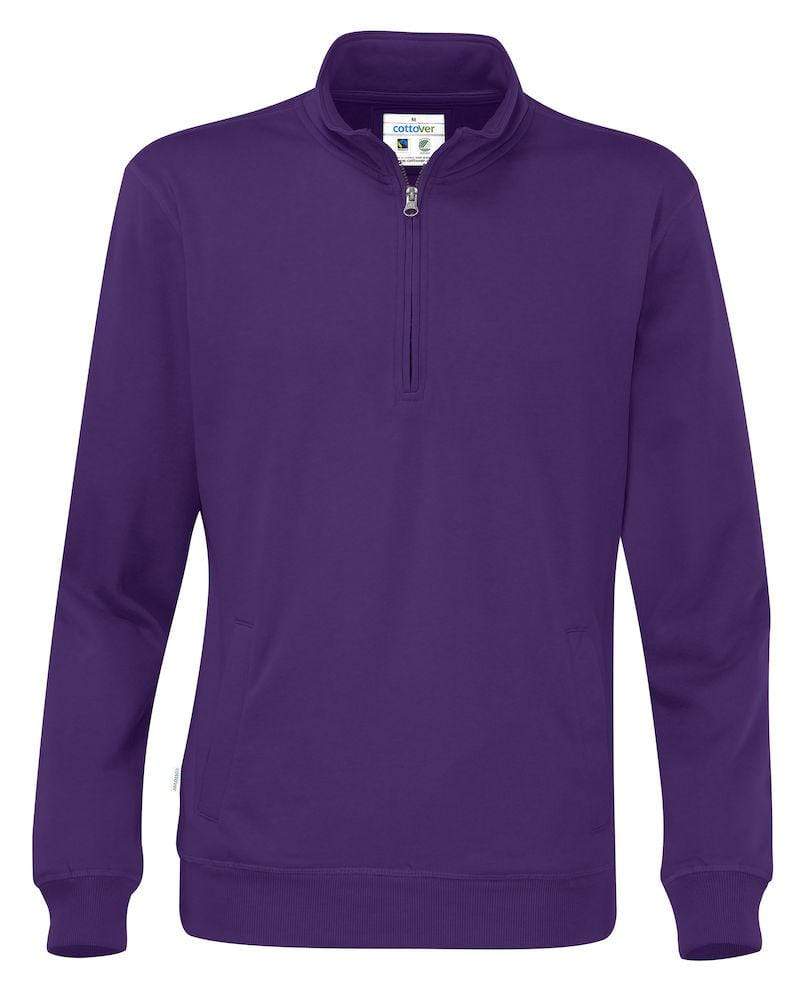 Cottover Unisex Sweatshirt half Zip - WERBE-WELT.SHOP