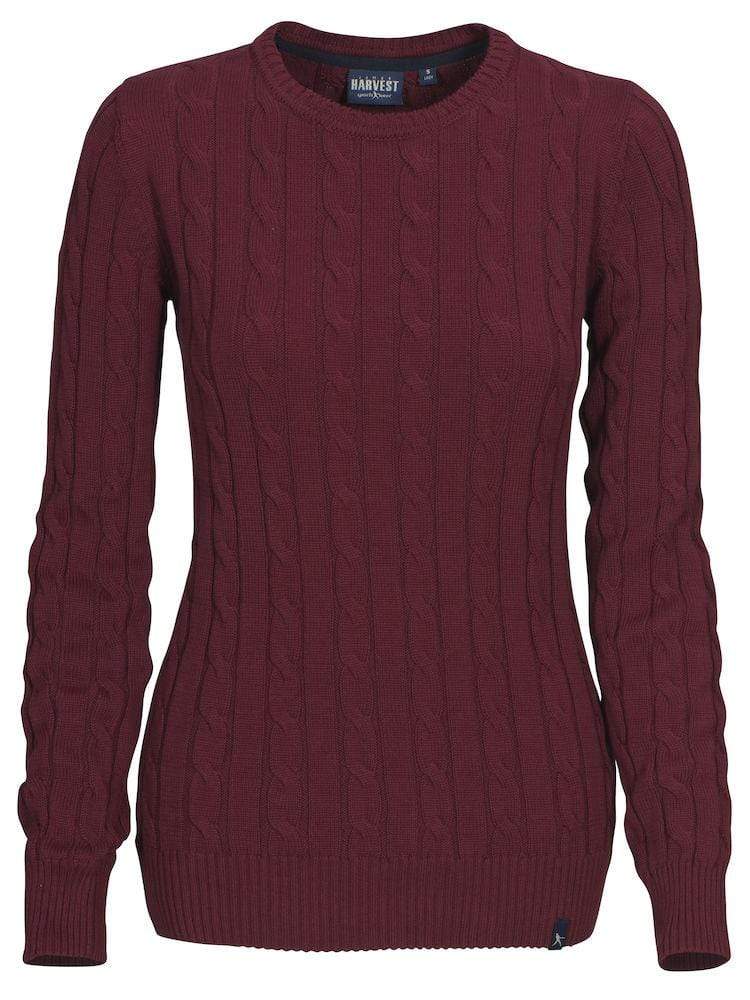 TREADVILLE - Damen Stickpulli mit Zopfmuster & Rundhalsausschnitt - WERBE-WELT.SHOP