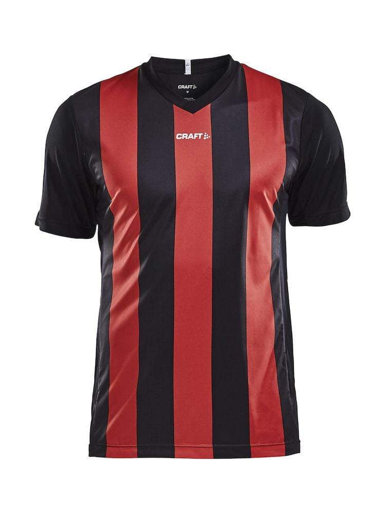 CRAFT PROGRESS JERSEY STRIPE MEN BLACK/WHITE 3XL - WERBE-WELT.SHOP