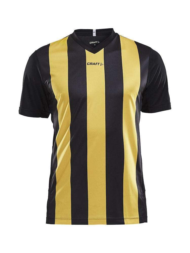 CRAFT PROGRESS JERSEY STRIPE MEN BLACK/WHITE 3XL - WERBE-WELT.SHOP