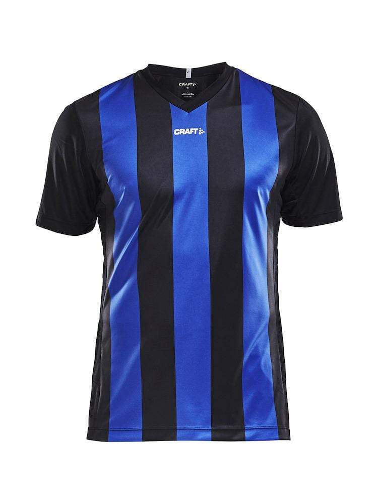 CRAFT PROGRESS JERSEY STRIPE MEN BLACK/WHITE 3XL - WERBE-WELT.SHOP
