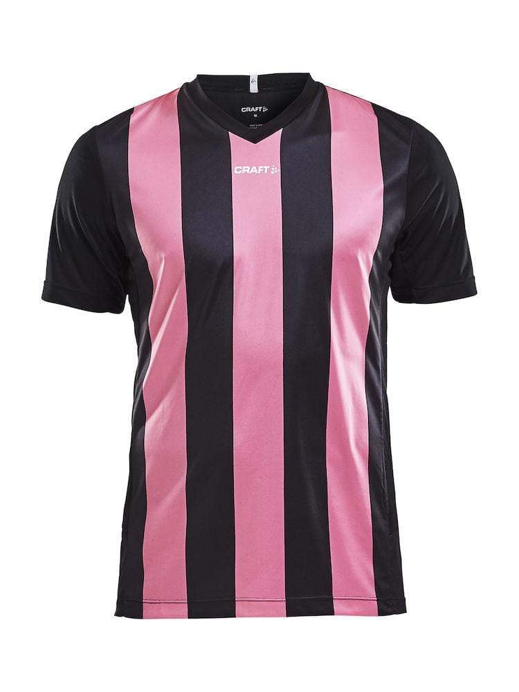 CRAFT PROGRESS JERSEY STRIPE MEN BLACK/WHITE 3XL - WERBE-WELT.SHOP