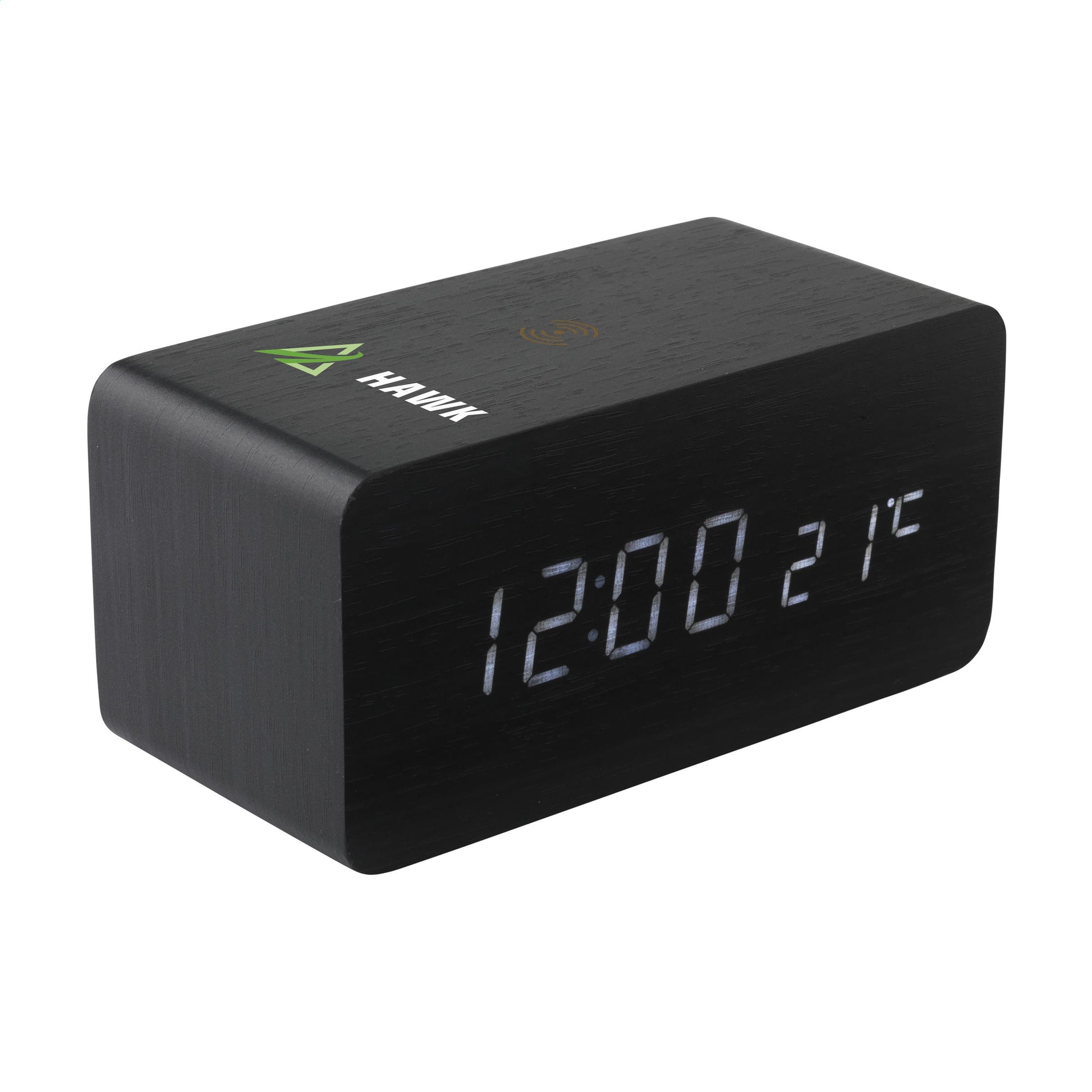 Kabelloser MDF-Wecker mit integriertem kabellosen Ladegerät Avant Wireless Charging Digi Clock Wecker Ladegerät