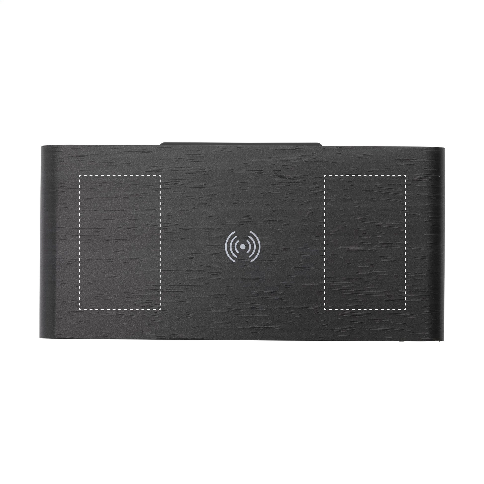 Kabelloser MDF-Wecker mit integriertem kabellosen Ladegerät Avant Wireless Charging Digi Clock Wecker Ladegerät