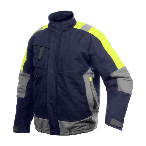 Projob Herren Arbeitsjacke gefüttert mit Kontrastelementen