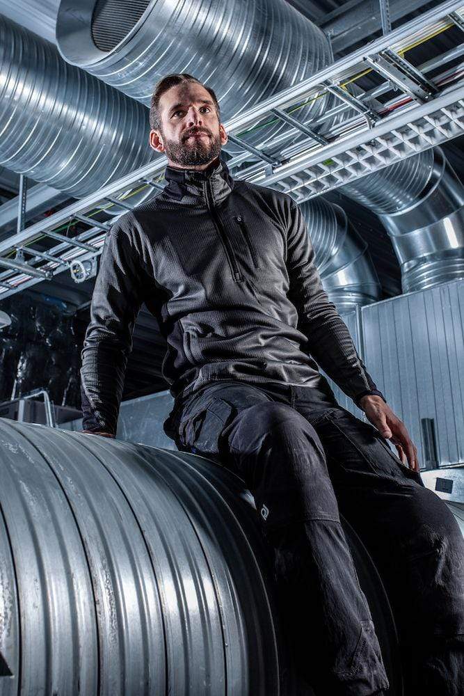 Projob Arbeitskleidung -  Herren Microfleece Poloshirt in Ripstop Optik