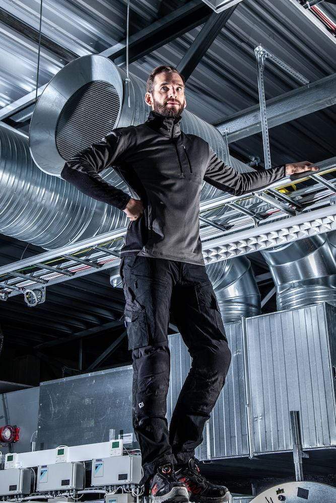 Projob Arbeitskleidung -  Herren Microfleece Poloshirt in Ripstop Optik