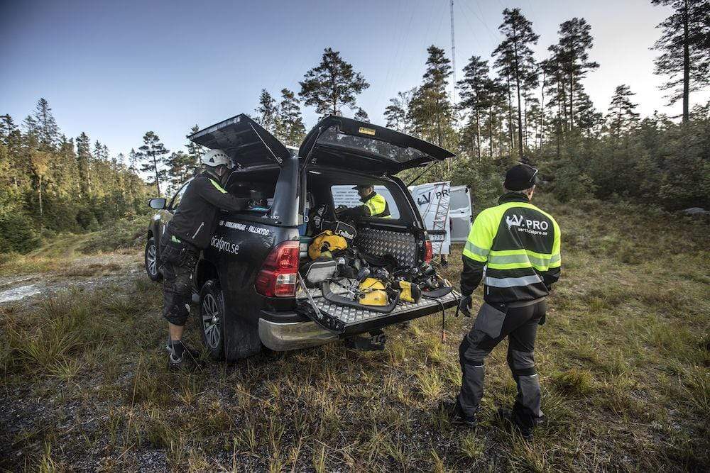 Projob Herren Warnschutz Sweatjacke Mit Stehkragen