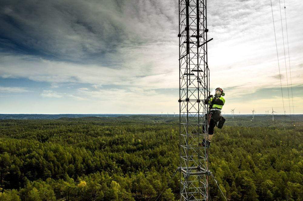 Projob Herren Warnschutz Sweatjacke Mit Stehkragen