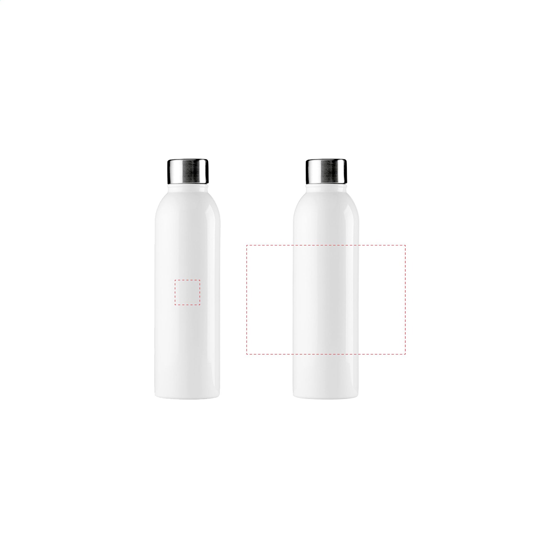 Schlanke, doppelwandige Edelstahl-Wasserflasche-Apollo 500 ml Trinkflasche