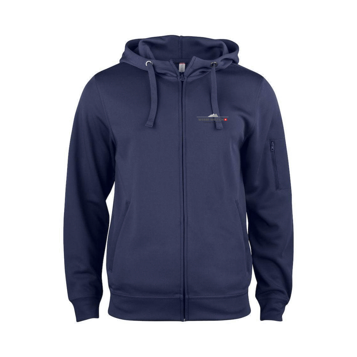 Basic Active Hoodie Full Zip für Herren - WERBE-WELT.SHOP