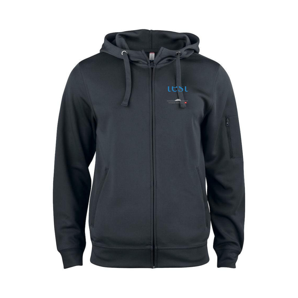 Basic Active Hoodie Full Zip für Herren - WERBE-WELT.SHOP